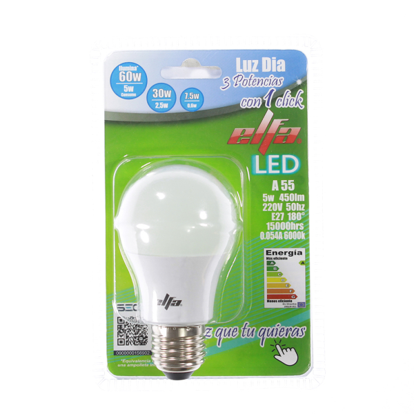 AMPOLLETA LED 3 TIEMPOS 5/2.5/0.6W LD