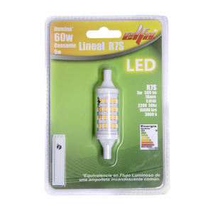 AMPOLLETA LED LINEAL R7S 78MM 5W LC