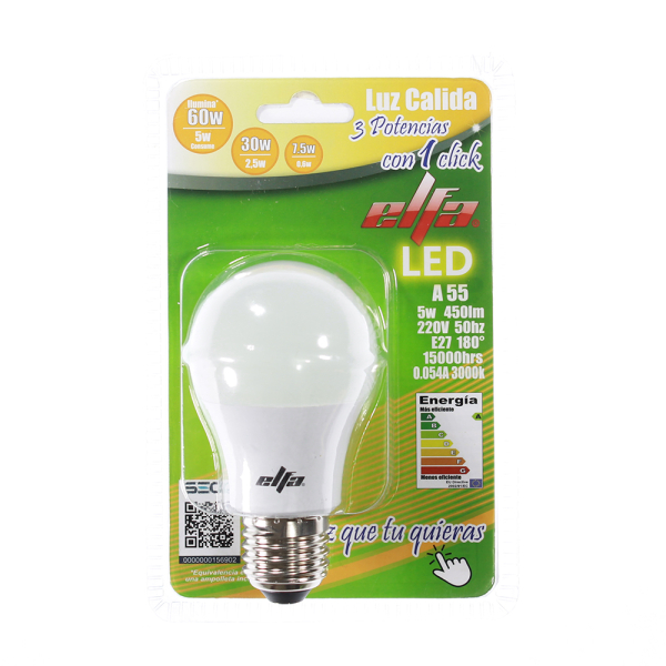 AMPOLLETA LED 3 TIEMPOS 5/2.5/0.6W LC