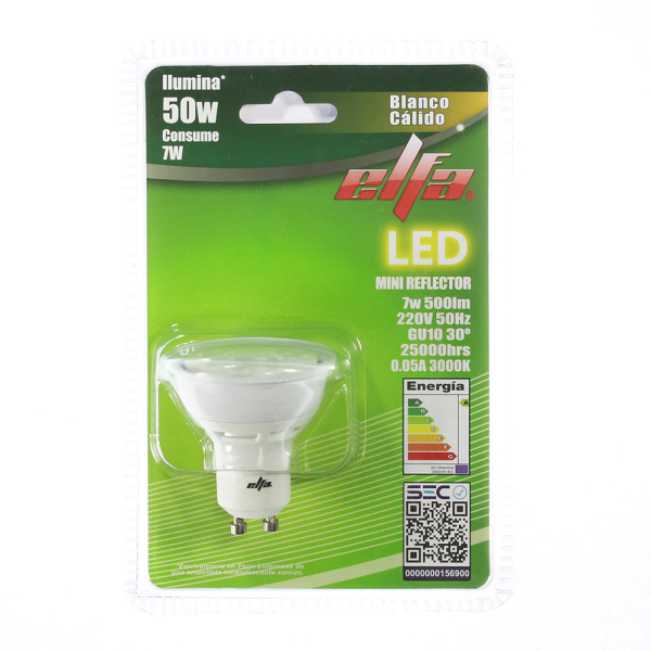PACK 4 AMPOLLETA LED GU10A 7W LC